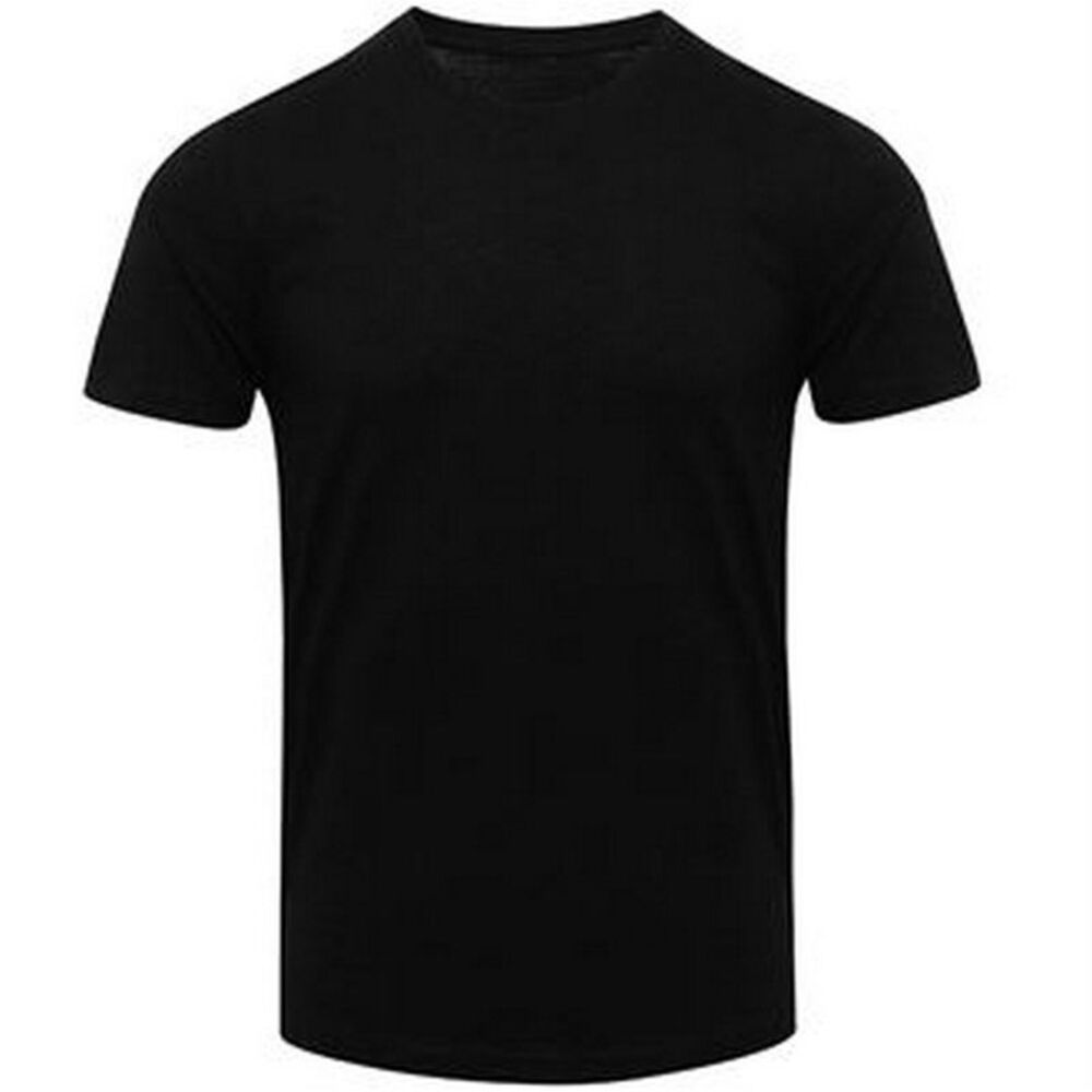 AWDis Mens Tri Blend T Shirt / Solid Black
